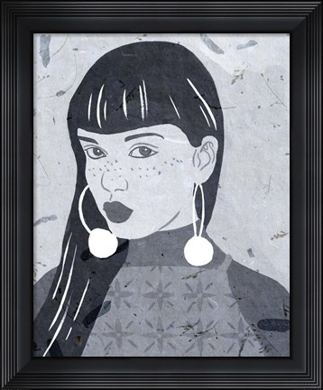 Framed Night Portrait II Print