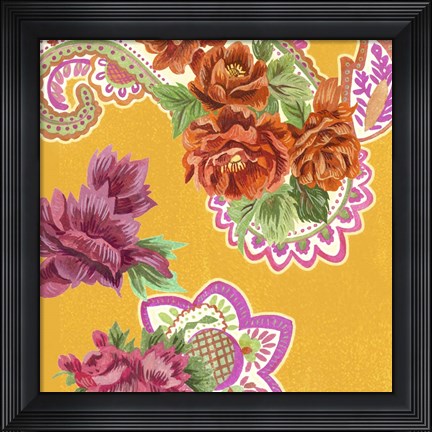 Framed China Garden I Print