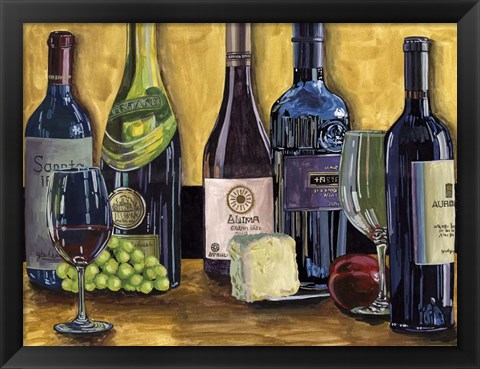 Framed Still Life with Wine II Print