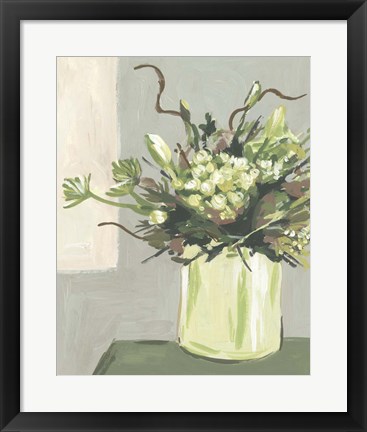 Framed Elegant Floral I Print