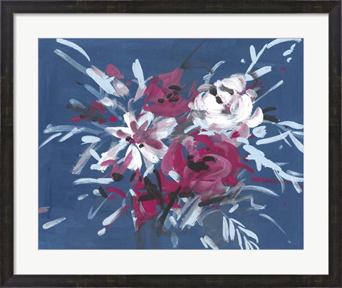 Framed Blooming Night II Print