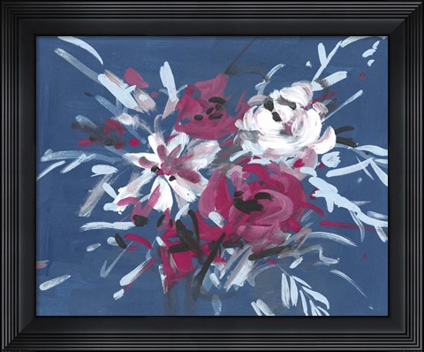 Framed Blooming Night II Print