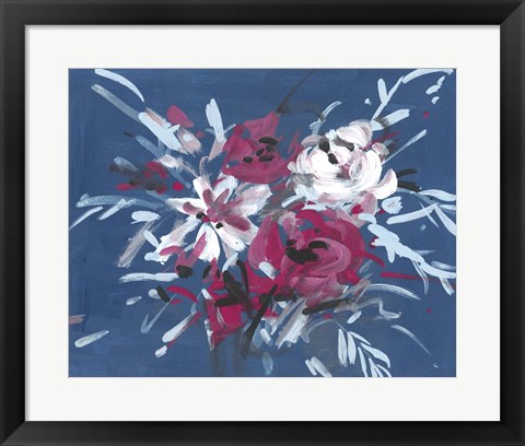 Framed Blooming Night II Print