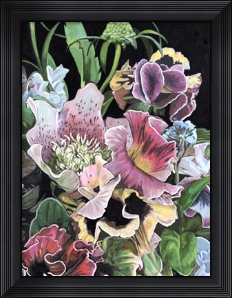 Framed Floral Crop II Print