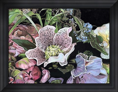 Framed Dark Velvet I Print