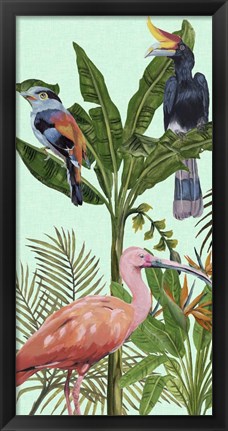 Framed Birds Paradise I Print