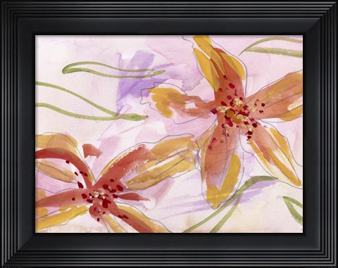 Framed Aromatic Flowers II Print