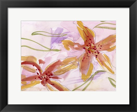 Framed Aromatic Flowers II Print