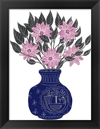 Framed Painted Vase II Print