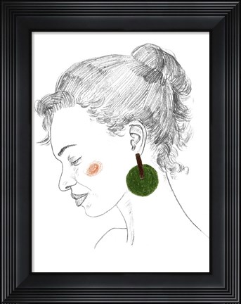 Framed Glance I Print