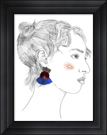 Framed Glance II Print