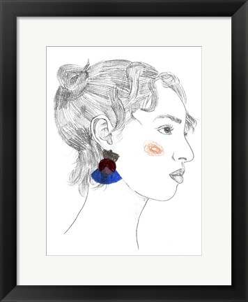 Framed Glance II Print