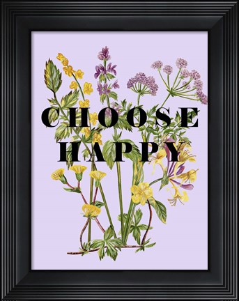 Framed Morning Glory Sentiment I Print