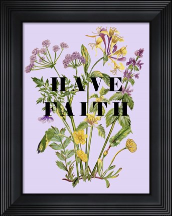 Framed Morning Glory Sentiment II Print
