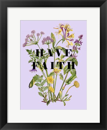 Framed Morning Glory Sentiment II Print