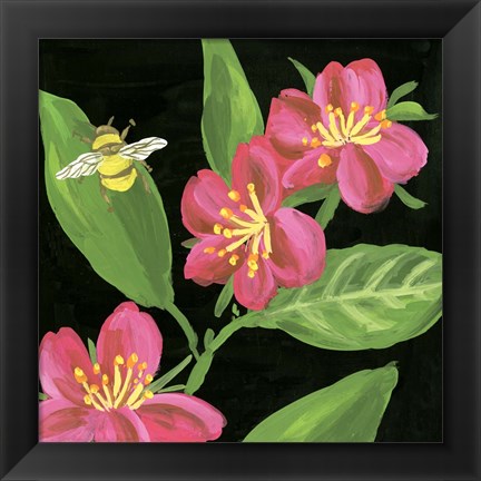 Framed Spring Bees I Print