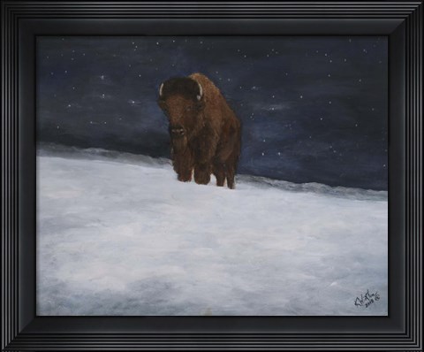 Framed Journey Through the Snow II Print