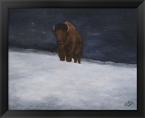 Framed Journey Through the Snow II Print