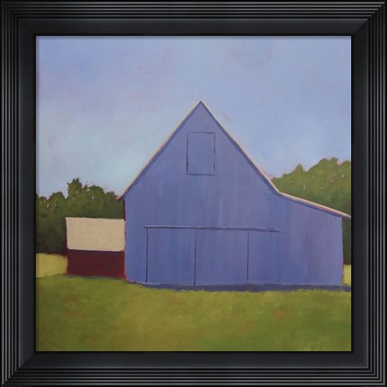 Framed Primary Barns I Print