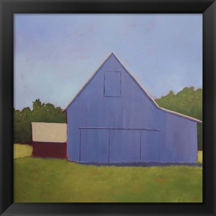 Framed Primary Barns I Print