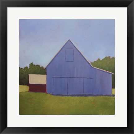 Framed Primary Barns I Print