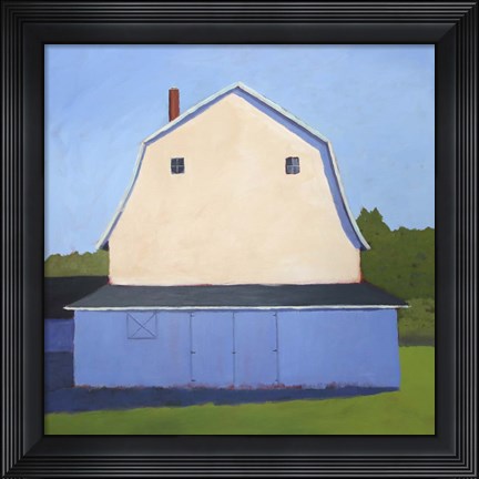 Framed Primary Barns II Print