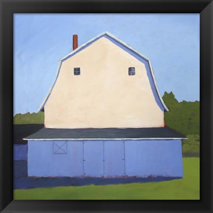 Framed Primary Barns II Print