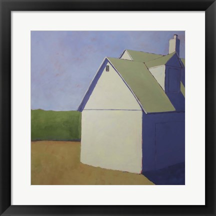 Framed Primary Barns III Print