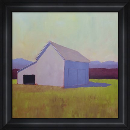 Framed Primary Barns IV Print
