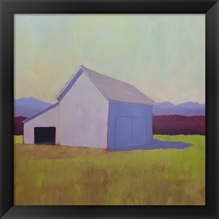 Framed Primary Barns IV Print