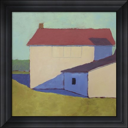 Framed Primary Barns VII Print