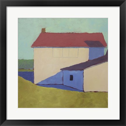 Framed Primary Barns VII Print