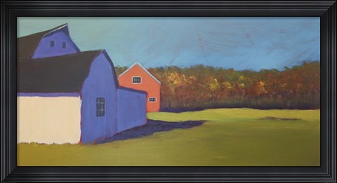 Framed Primary Barns VIII Print