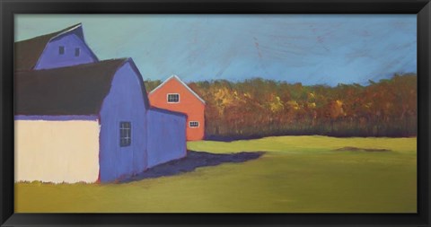 Framed Primary Barns VIII Print