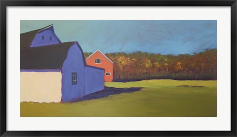 Framed Primary Barns VIII Print