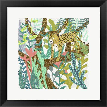 Framed Jungle Roar I Print