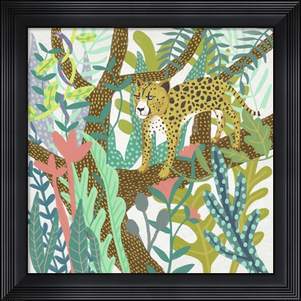 Framed Jungle Roar I Print