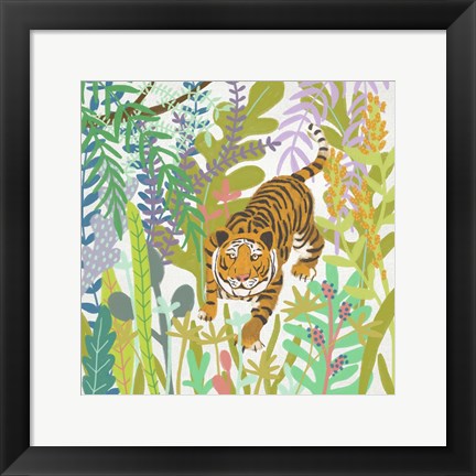 Framed Jungle Roar II Print