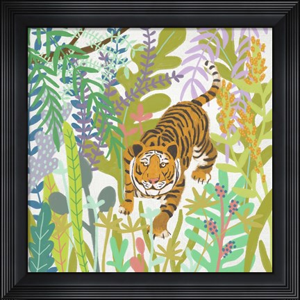 Framed Jungle Roar II Print