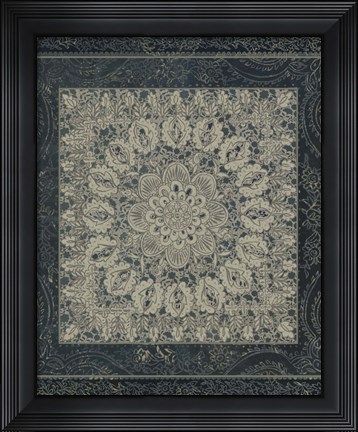 Framed Market Batik I Print