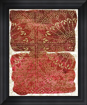 Framed Glimmer Sari II Print