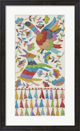 Framed Animal Tapestry I Print