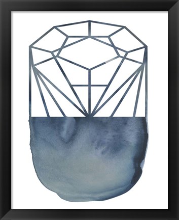 Framed Cobalt Chrysalis I Print