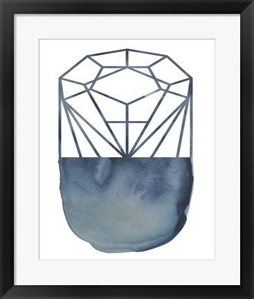 Framed Cobalt Chrysalis I Print