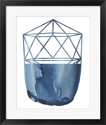 Framed Cobalt Chrysalis IV Print