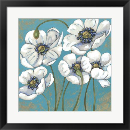 Framed Lakeside Poppies II Print