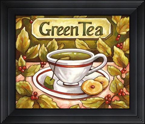 Framed Tea Time Green Tea Print