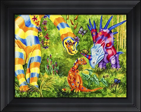 Framed Dinos Print
