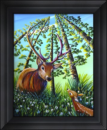 Framed Bambi 5 Print
