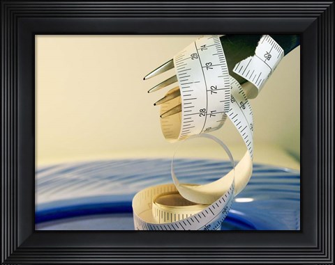 Framed Fork And Measuring Tape 1 Print